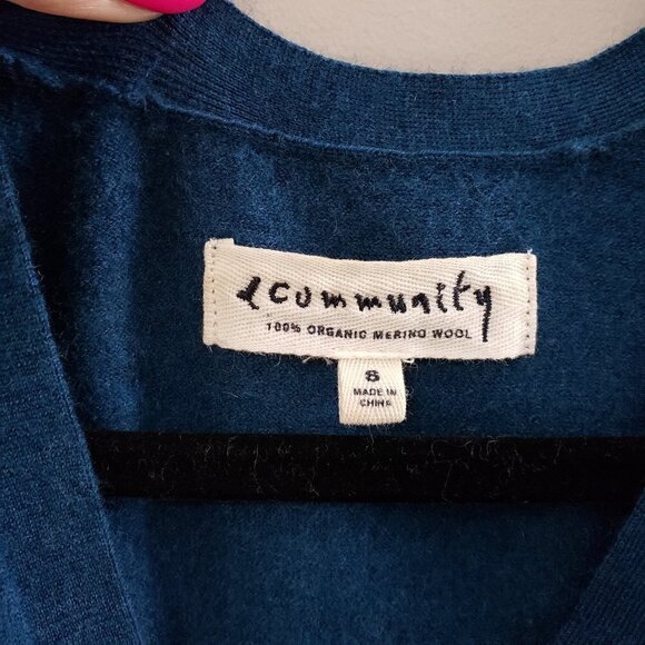 Aritzia Community Merino Wool V Neck Sweater S - Picture 6 of 8